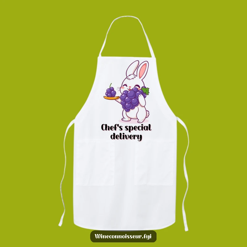 Funny Rabbit Chef Apron: Perfect Grape Service, Perfect Funny Gift