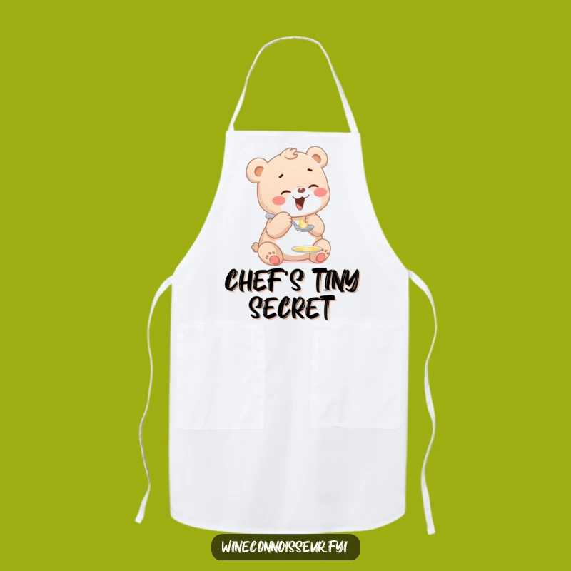 Funny Giggling Bear Cub Apron - Kitchen Humor for Bakers