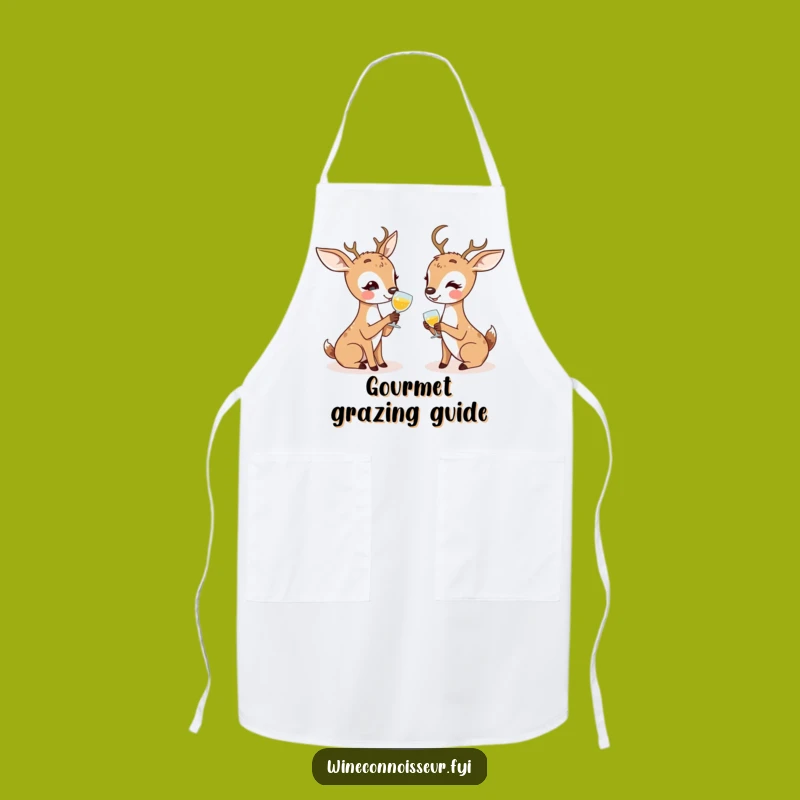 Funny Deer Tasting Apron: Enthusiastic Chef Humor & Friend Gift