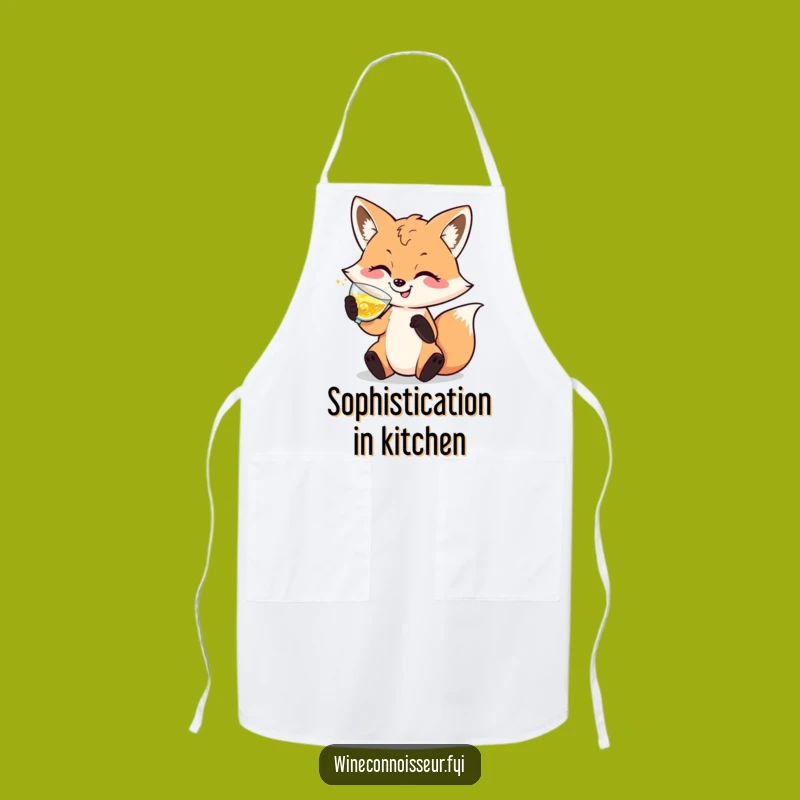 Funny Fox Apron: Durable Sophisticated Design, Perfect for Kitchen and Funny Gifts