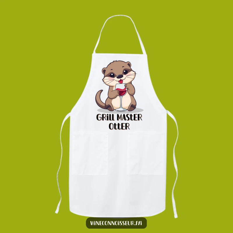 Funny Otter Chef Apron: Cook and Swirl with Playful Charm