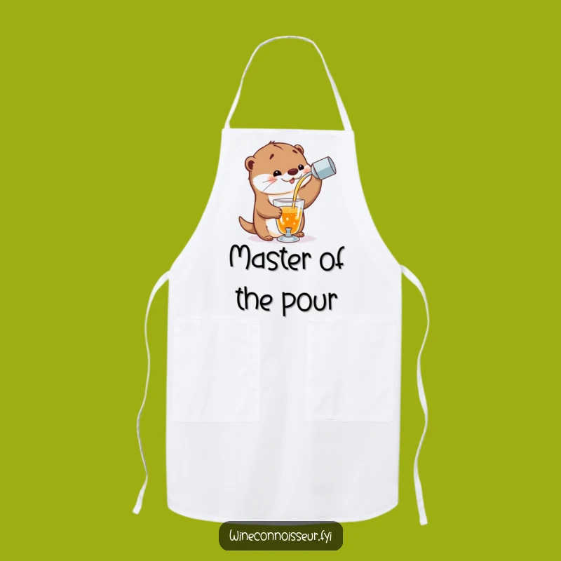 Funny Playful Otter Apron - Mixology Humor for Bartenders