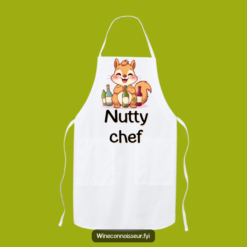 Funny Squirrel Wine Apron: Cook Up Fun with This Adorable Kitchen Accessory