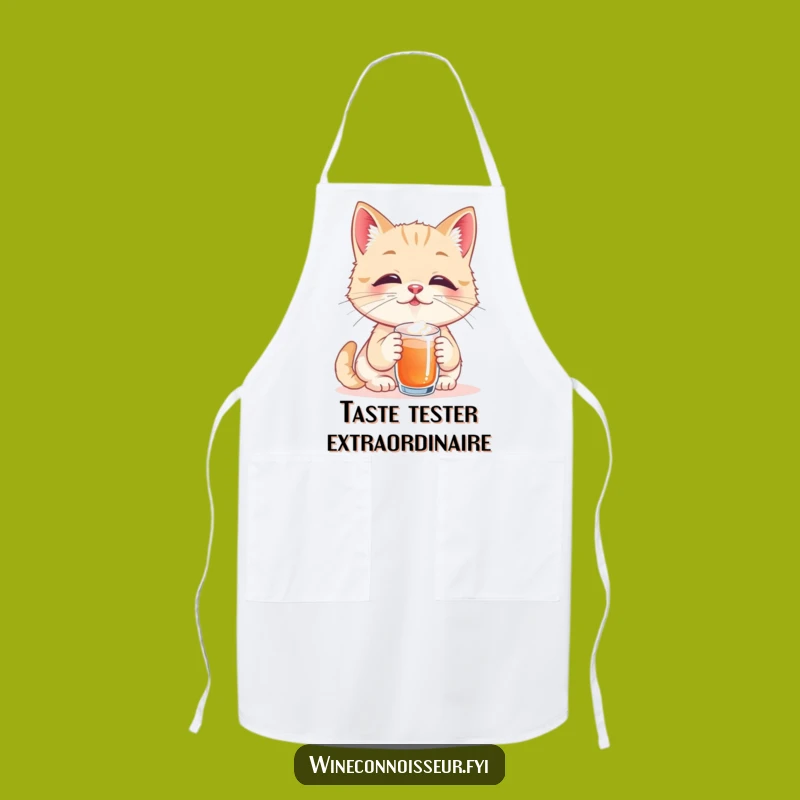 Funny Cat Chef Apron: Blissful Taste Test, Perfect Funny Gift