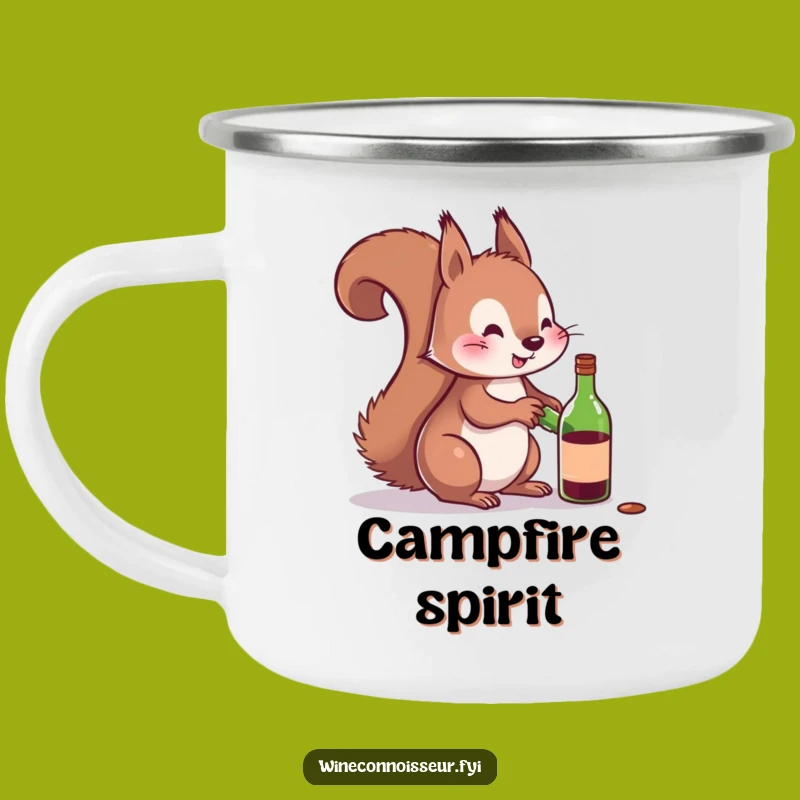 Funny Squirrel Wine Camping Mug: Your Playful Outdoor Companion!