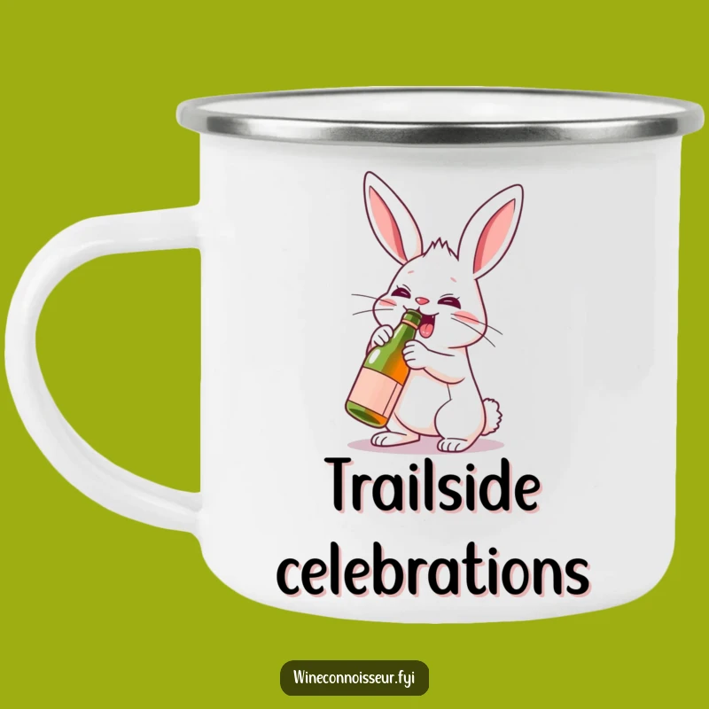 Funny Determined Rabbit Camping Mug - Outdoor Celebration