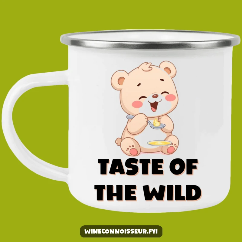 Funny Giggling Bear Cub Camping Mug - Outdoor Humor