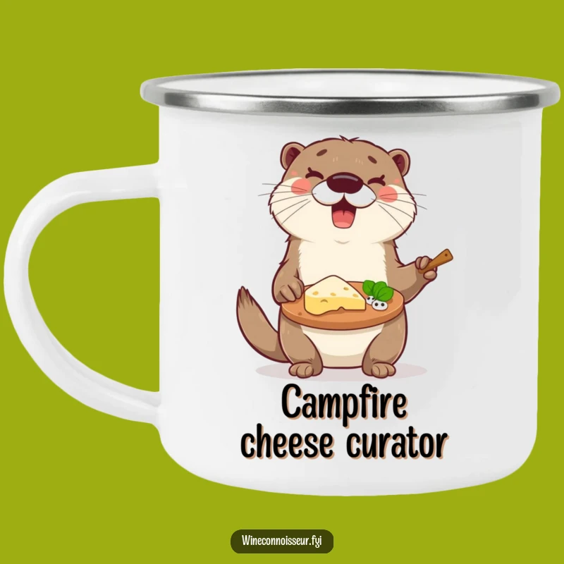 Funny Otter Adventure Mug - Hilarious Campfire Cheese Gift