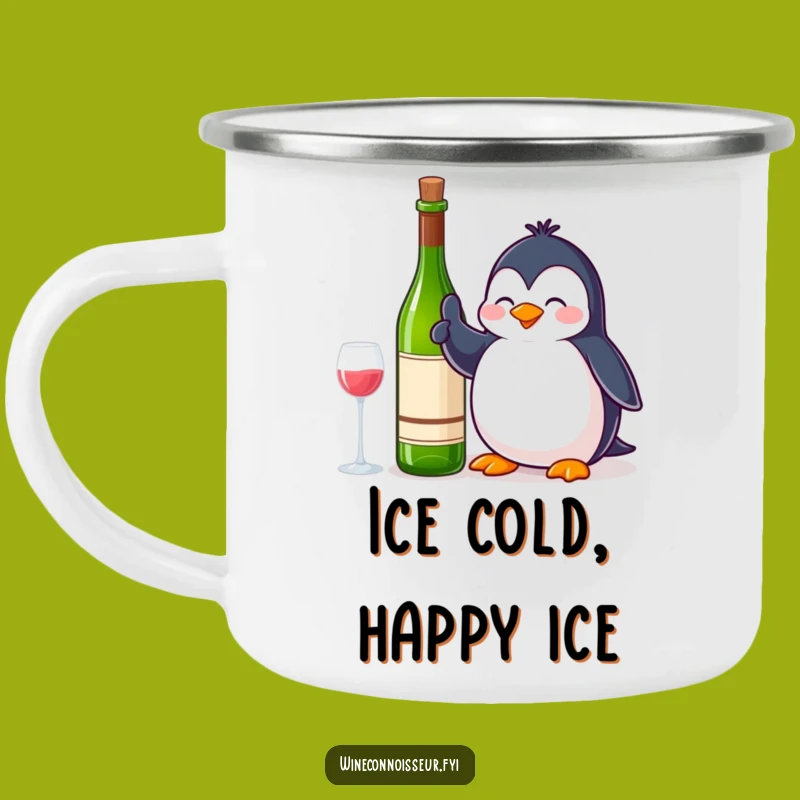 Funny Penguin Thumbs Up Wine Camping Mug - Adventure-Ready with a Happy Funny Gift