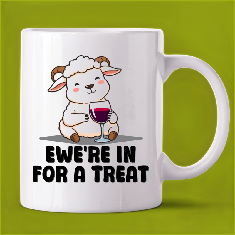 Sheep's Sip: Relaxing Wine Mug for Wine Lovers