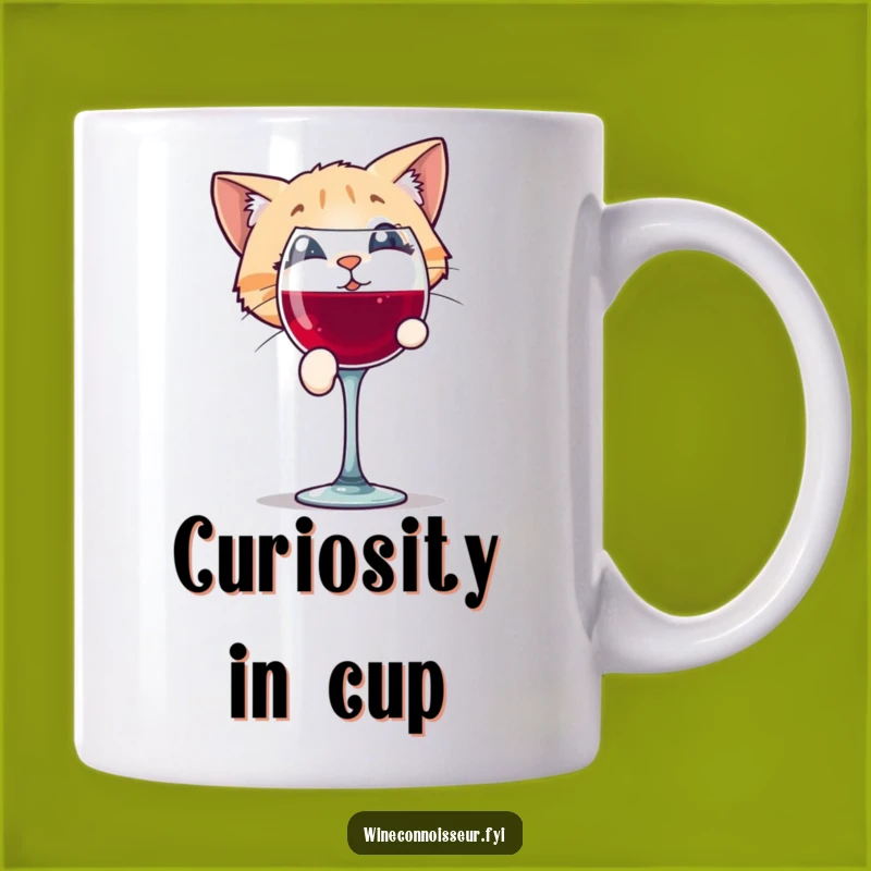 Funny Cat Wine Mug: Hilarious Feline Intrigue Gift for Wine Lovers!