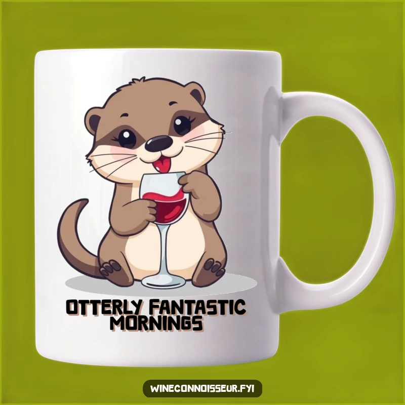Funny Otter Wine Swirl Mug: A Hilarious Gift for the Playful Connoisseur