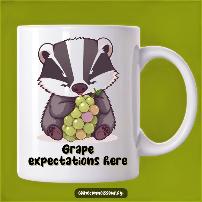 Funny Badger Grape Exam Mug, Intense & Hilarious Animal Lover Coffee Gift