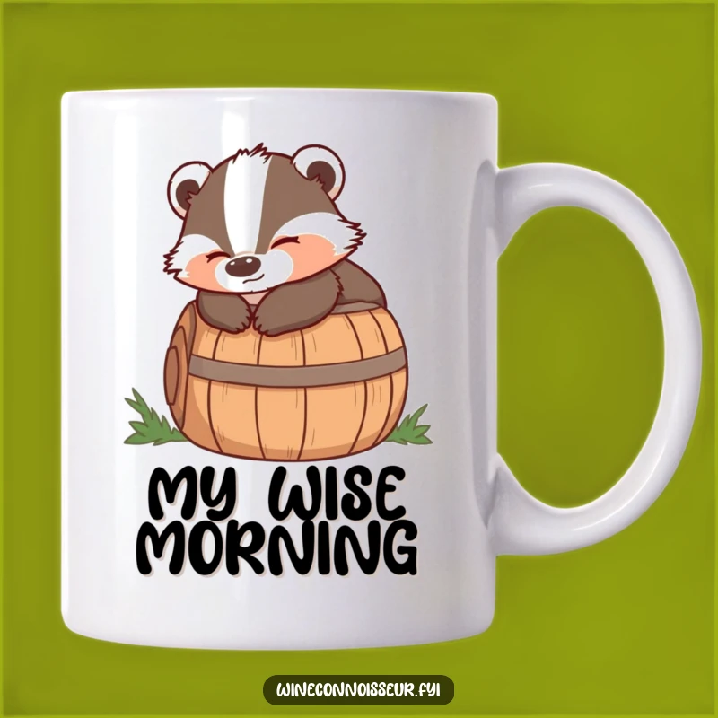 Funny Badger Barrel Mug: Wise Relaxation For A Perfect Gift!