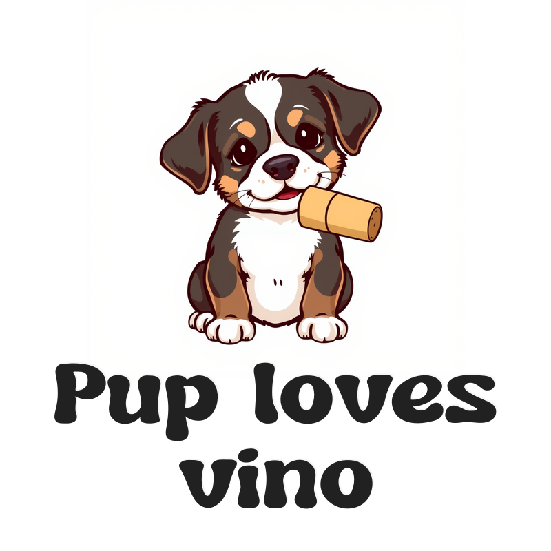 Puppy Sniffing Wine Cork Funny Coffee Mug 