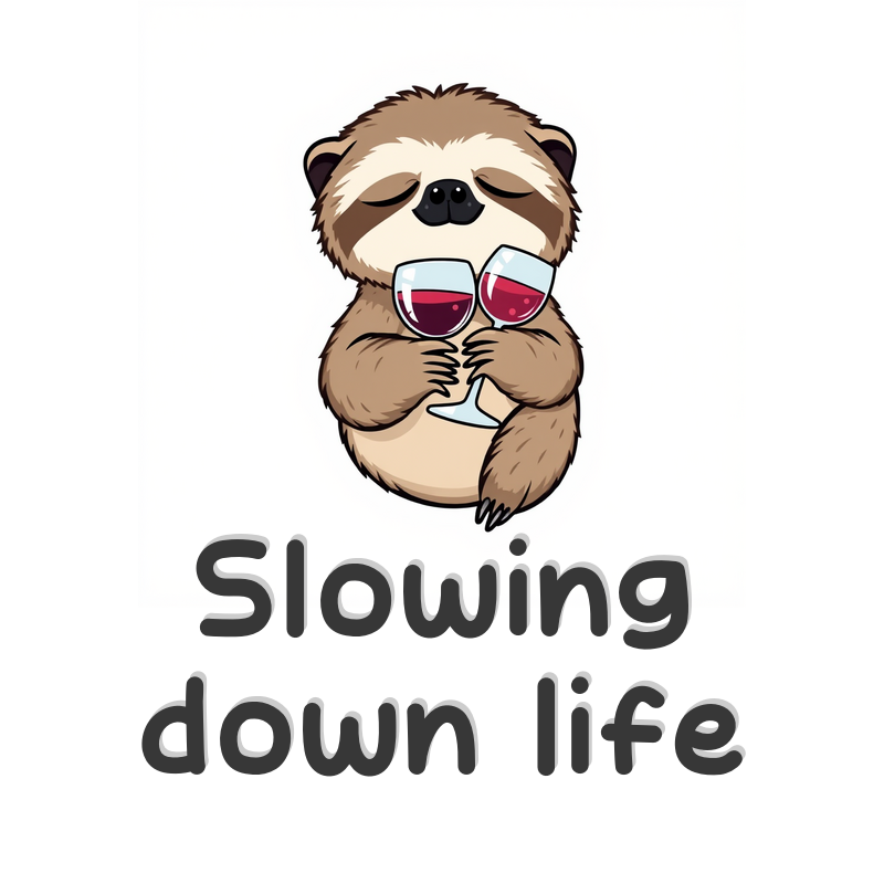 Sloth Wine Glass Mug Funny Sleepy Animal Lover Gift 
