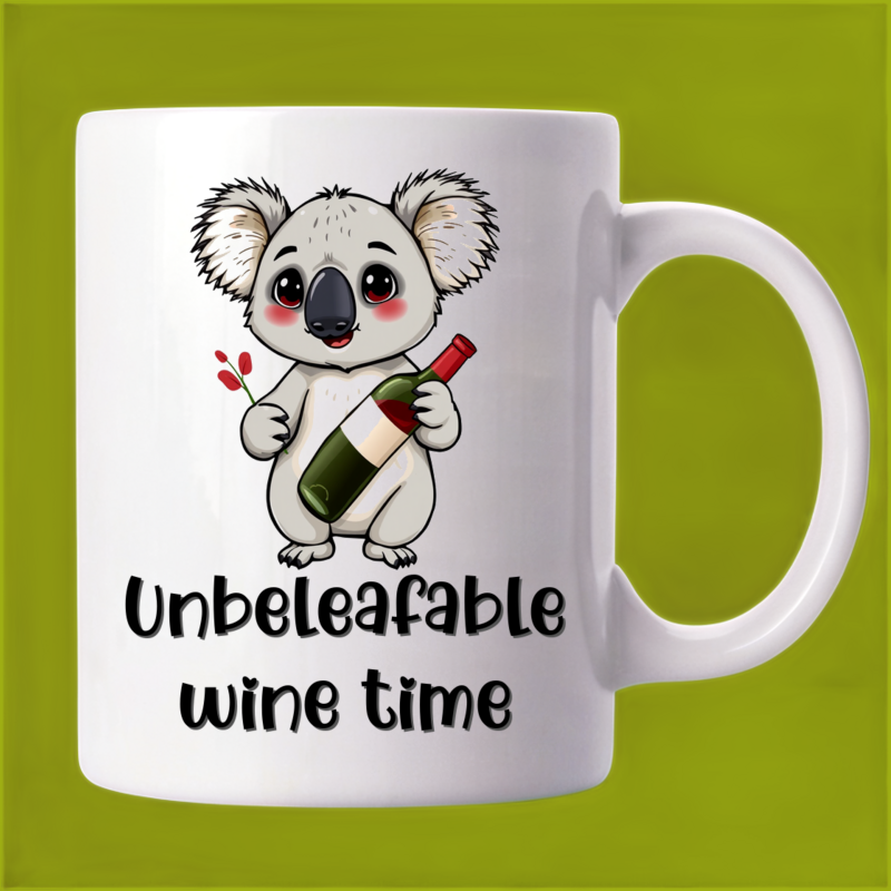 Koala's Wine Party: Funny Mug 
