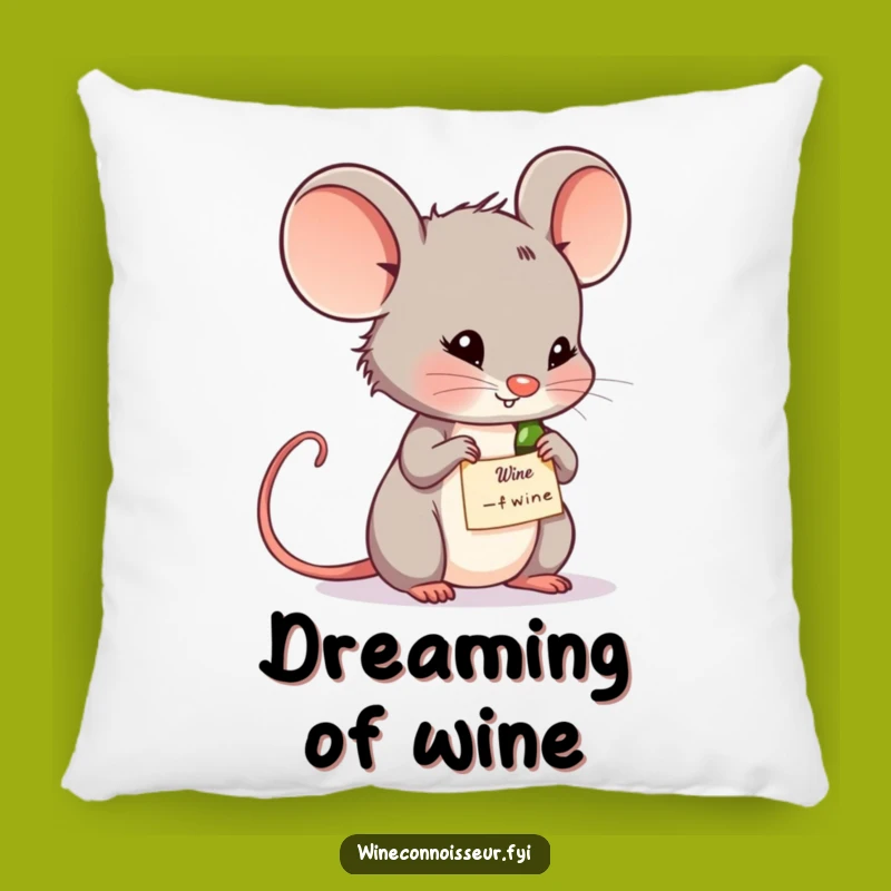 Funny Cozy Wine Mouse Pillow: Thoughtful Comfort Gift