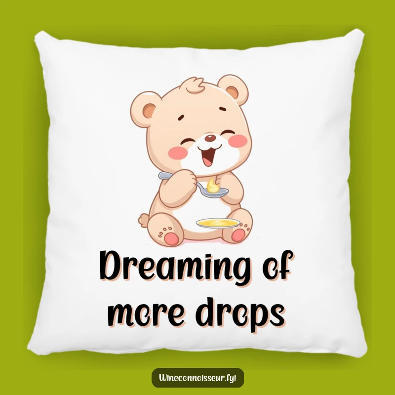 Funny Giggling Bear Cub Pillow - Cozy Humor Accent