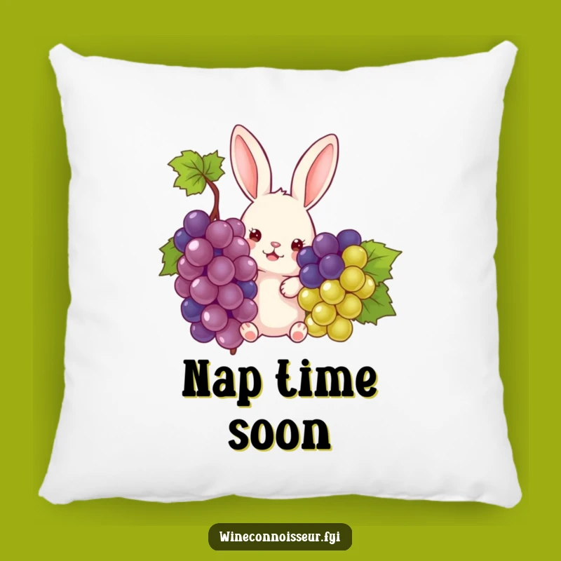 Funny Rabbit Grape Peek Pillow: Cozy Comfort with a Humorous Twist