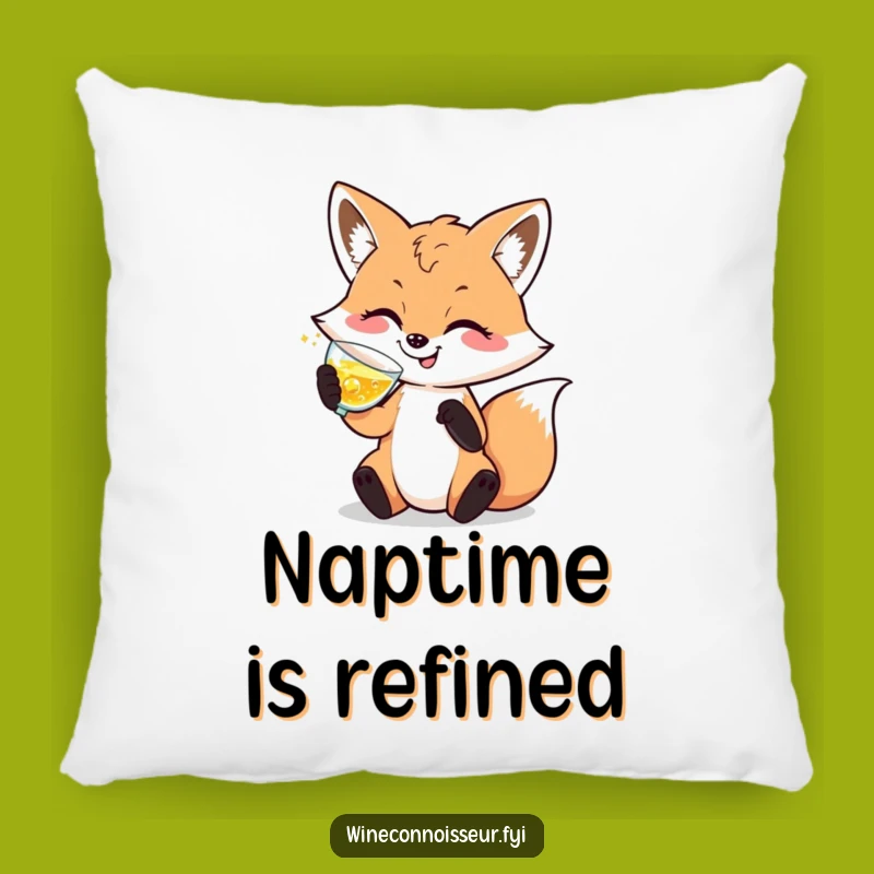 Funny Sophisticated Fox Pillow: Soft Elegance Design, Perfect Humorous Accent Gift