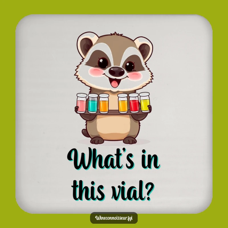 Funny Badger Tasting Flight Coasters: Protect Surfaces with Humor