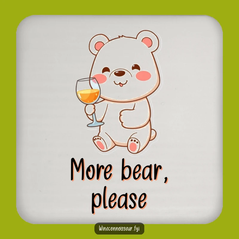 Funny Bear Wine Coasters: Cheers to Protecting Your Surfaces!