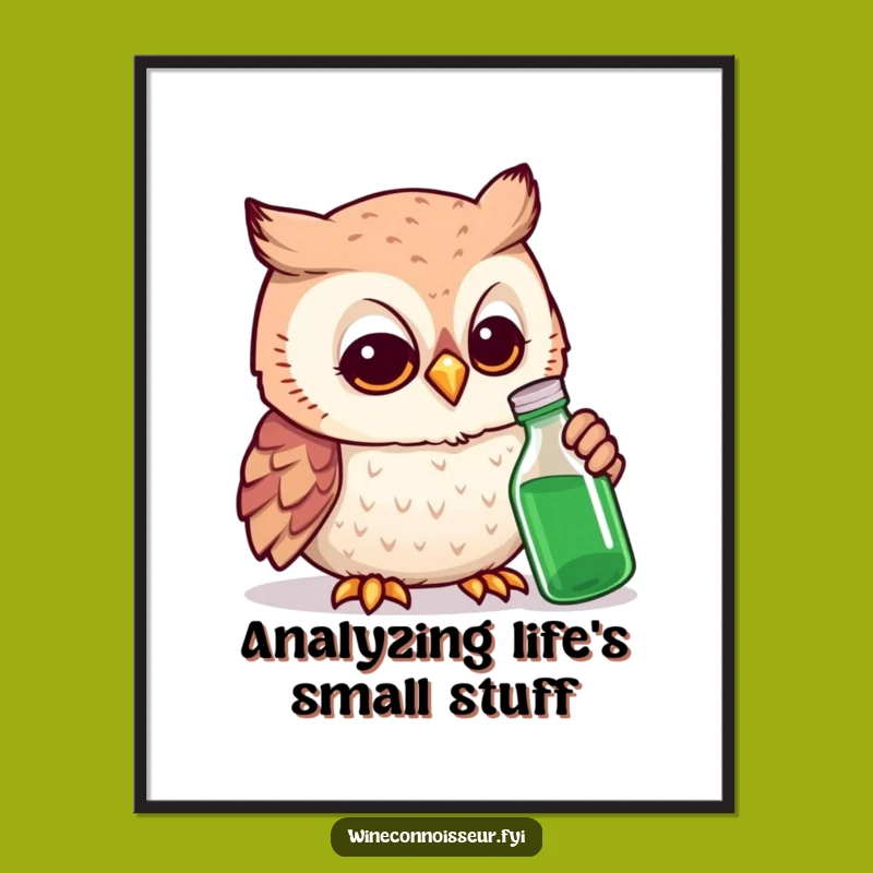 Funny Owl Expert Poster: Hilarious Wall Art for the Curious and Clever