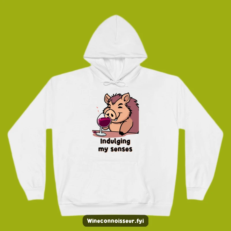 Cozy Funny Boar Wine Hoodie: Warmth and Merriment for Relaxed Evenings