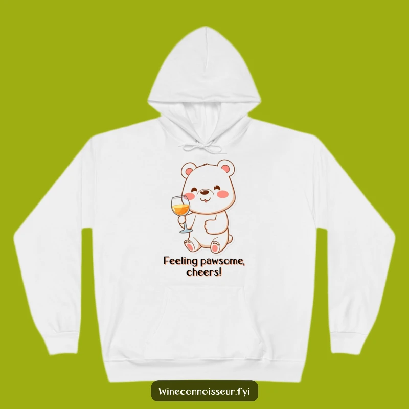 Cozy Funny Bear Wine Hoodie: Snuggle Up with This Hilarious Apparel