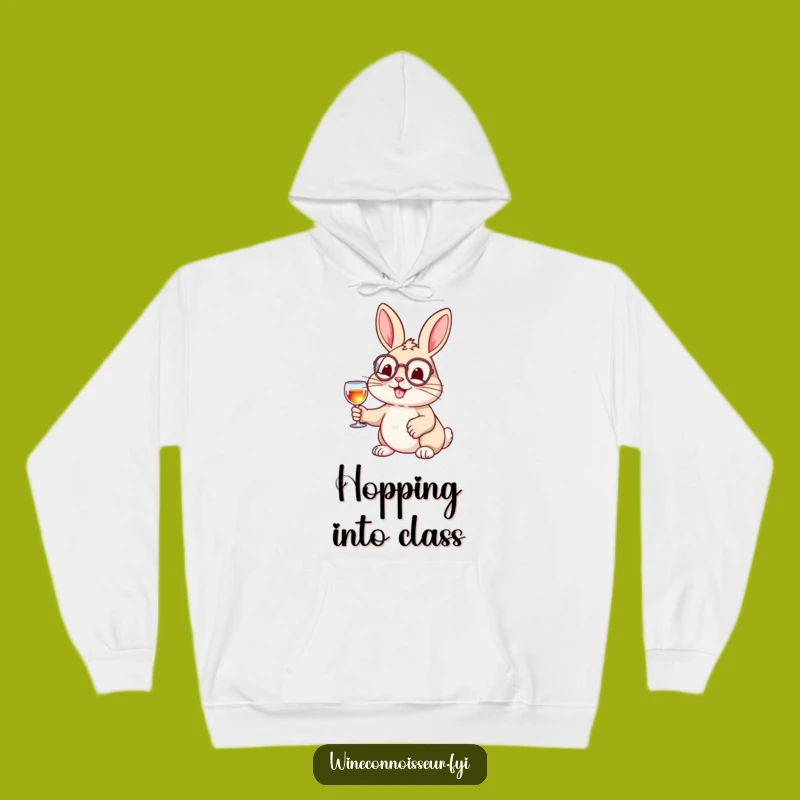 Funny Monocle Rabbit Hoodie, Cozy & Classy Animal Character Apparel Gift