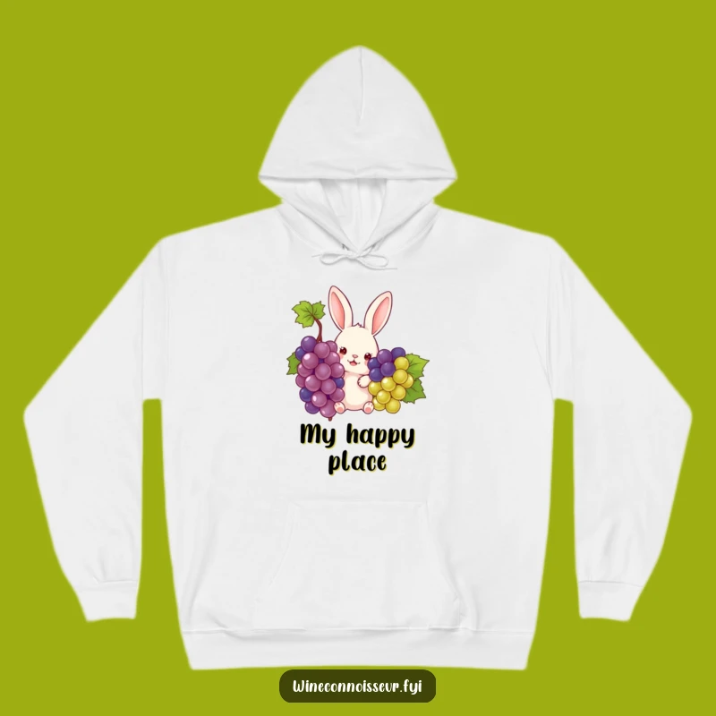 Funny Rabbit Grape Peek Hoodie: Cozy Up with a Hilarious Design