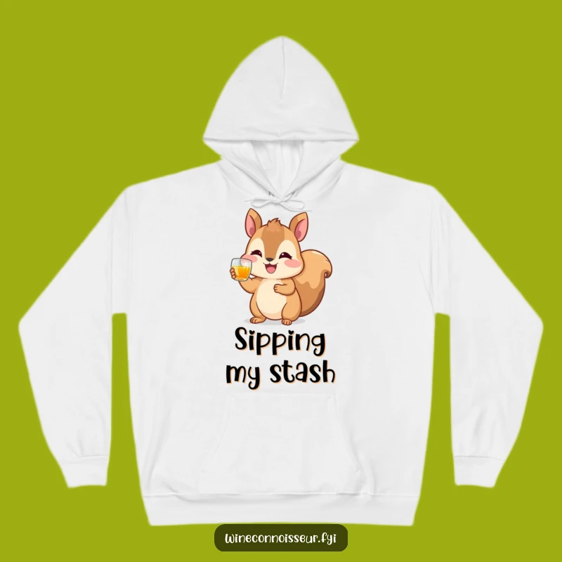 Funny Squirrel Cheers Hoodie - Cozy Comfort for Happy Hour Enthusiasts