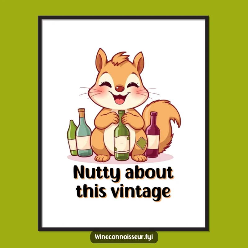 Free Printable Wall Art: Giggling Squirrel Wine Collection, Hilarious Downloadable Art