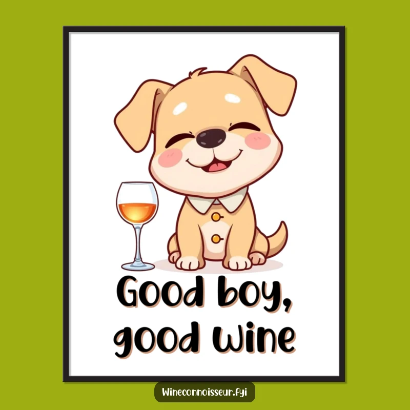 Free Printable Wall Art: Dog Sommelier, Hilarious Downloadable Decor for Aficionados
