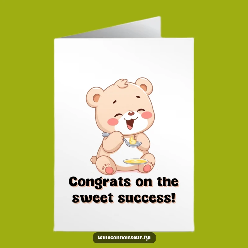 Free Printable Bear Cub Congratulations Card - Funny Downloadable Surprise for Any Occasion