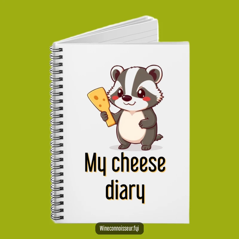 Funny Badger Cheese Notebook: Plan Your Next Feast in Style
