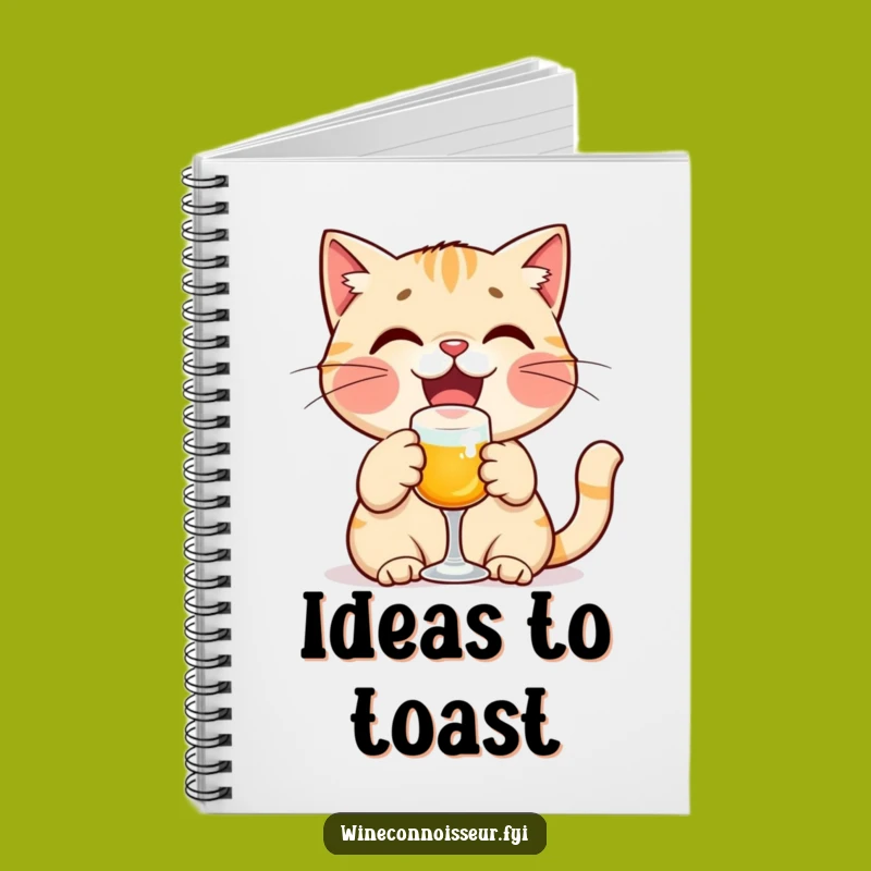 Funny Cat Toasting Notebook - Celebration Journal, Gift for Writers