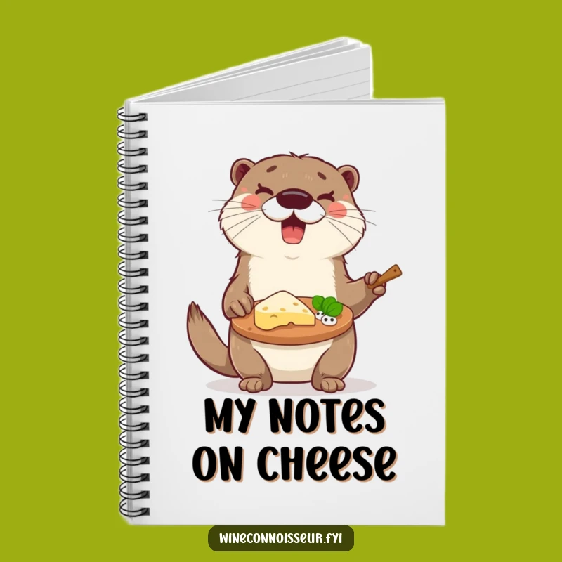 Funny Otter Cheese Journal - Hilarious Gift for Foodie Notes