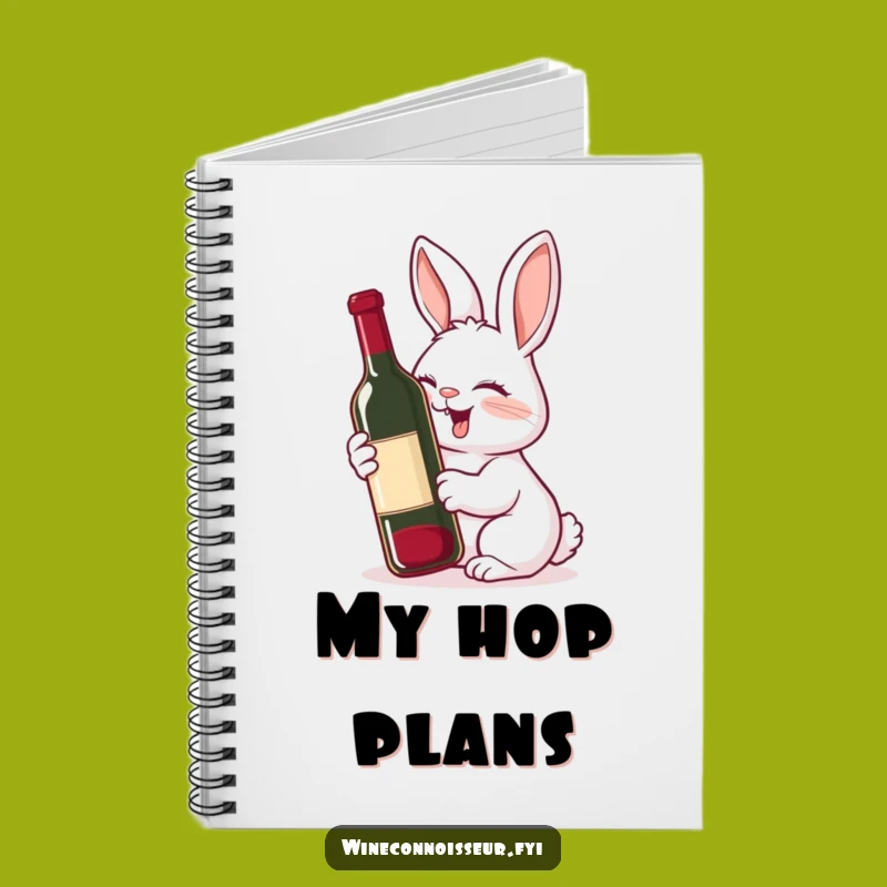 Funny Rabbit Wine Notebook: Giggling Journal Gift