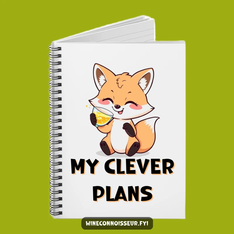 Funny Sophisticated Fox Notebook: Elegant Ideas Journal, Perfect Humorous Gift for Thinkers