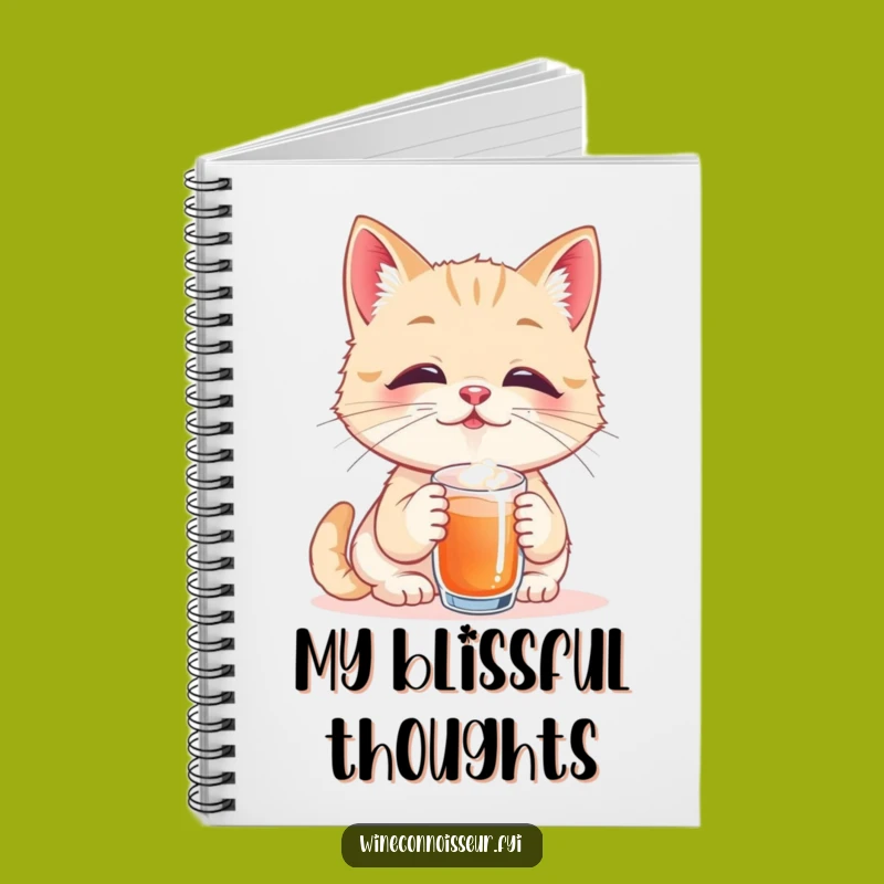 Funny Cat Journal: Blissful Sip Notes, Great Funny Gift