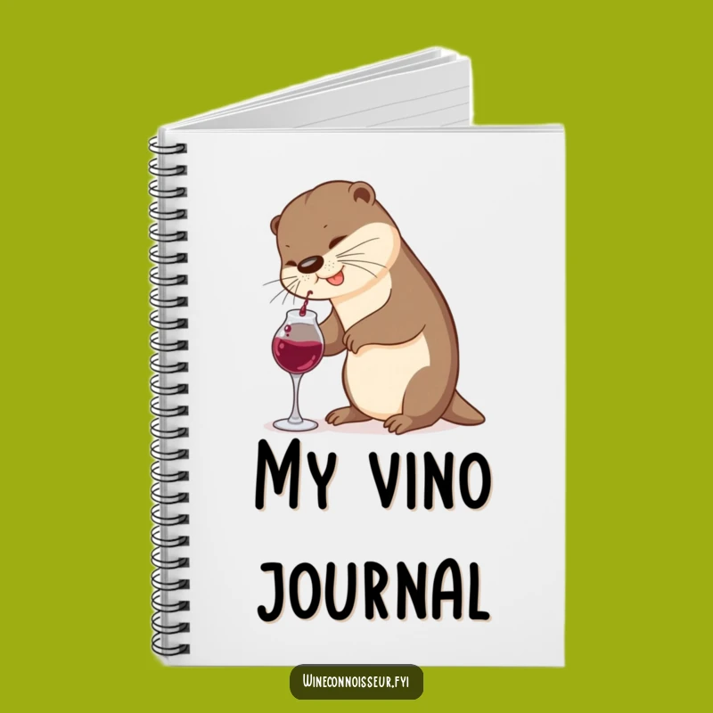 Funny Otter Wine Notebook: Jot Down Ideas with Cute Animal Charm