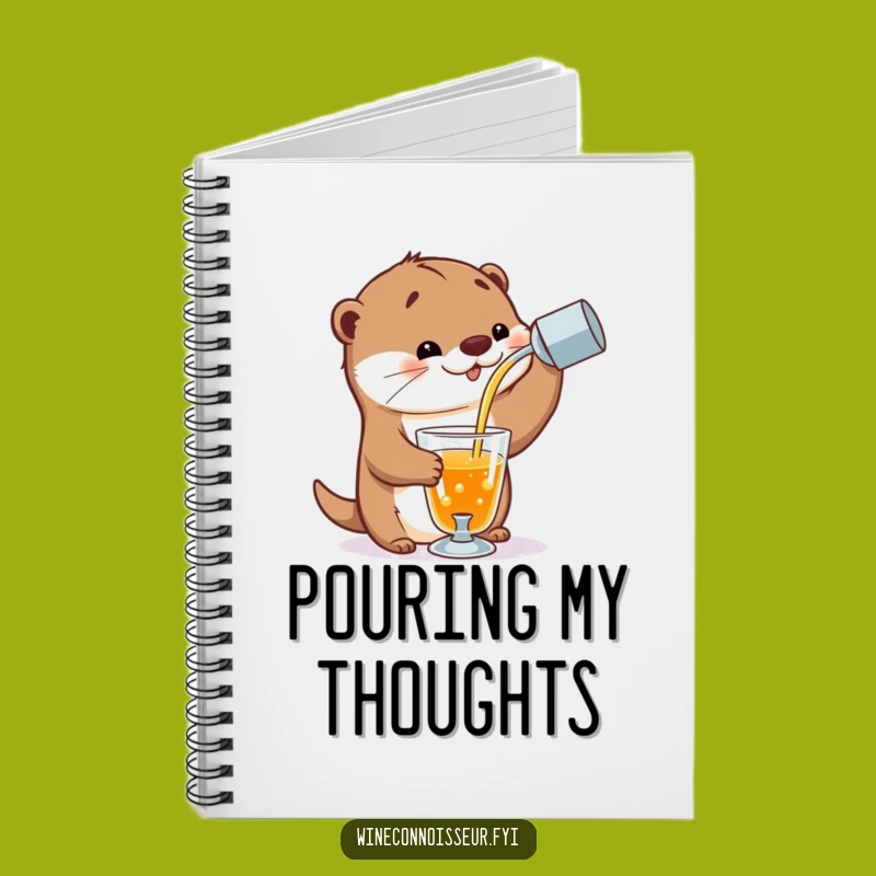 Funny Playful Otter Notebook - Cocktail Recipe Humor