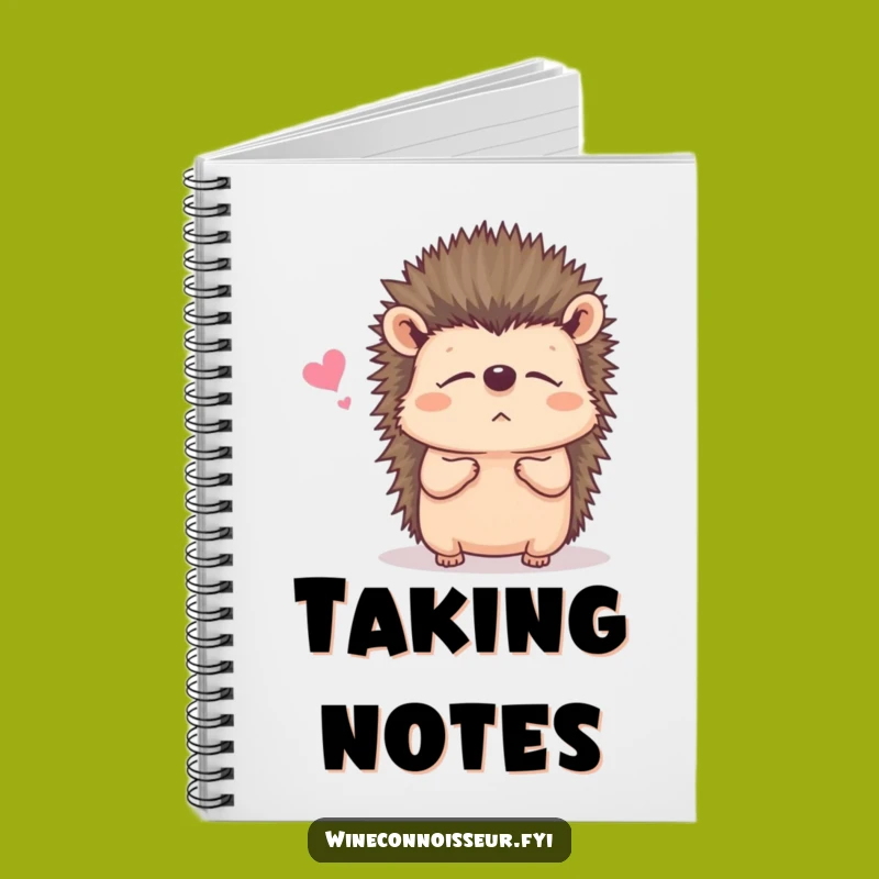 Funny Listening Hedgehog Notebook: Jot Down Conversations, Perfect Funny Gift