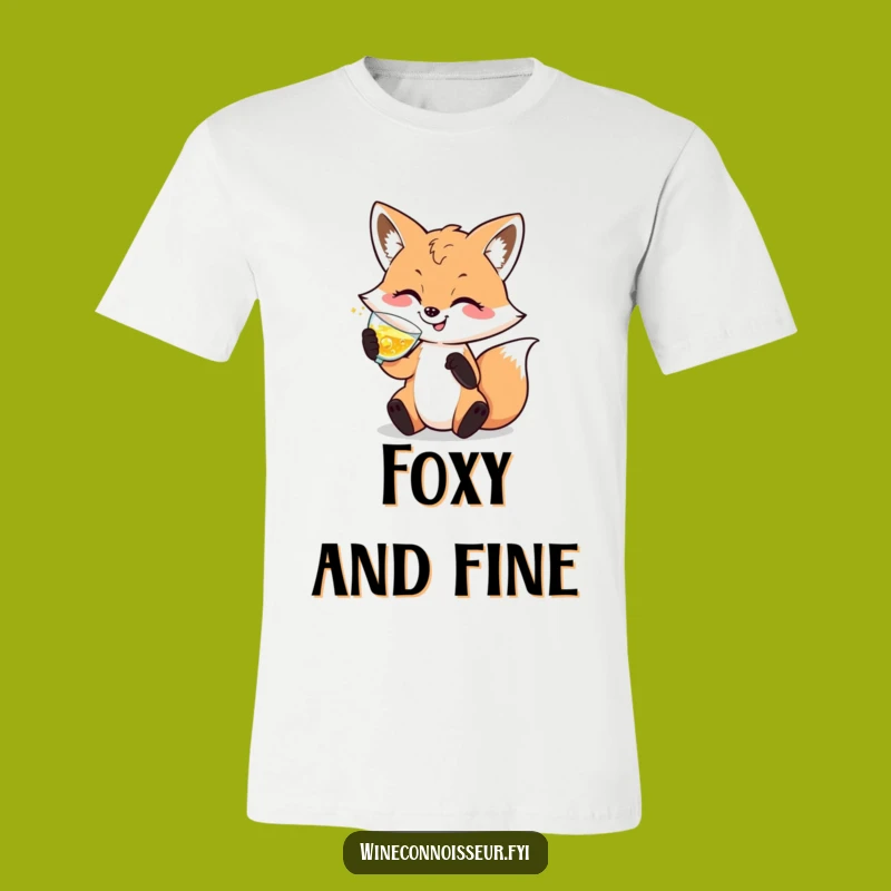 Funny Sophisticated Fox T-Shirt: Classy Swirl Design, Hilarious Gift for Stylish Individuals