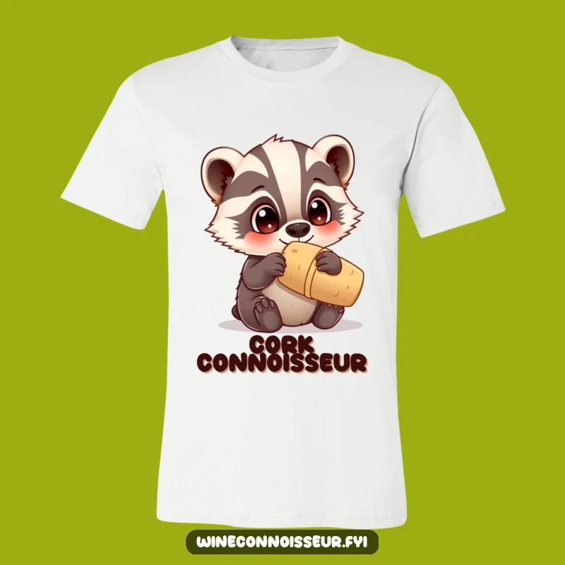 Funny Kawaii Badger Cork T-Shirt: Investigate in Style, Great Gift
