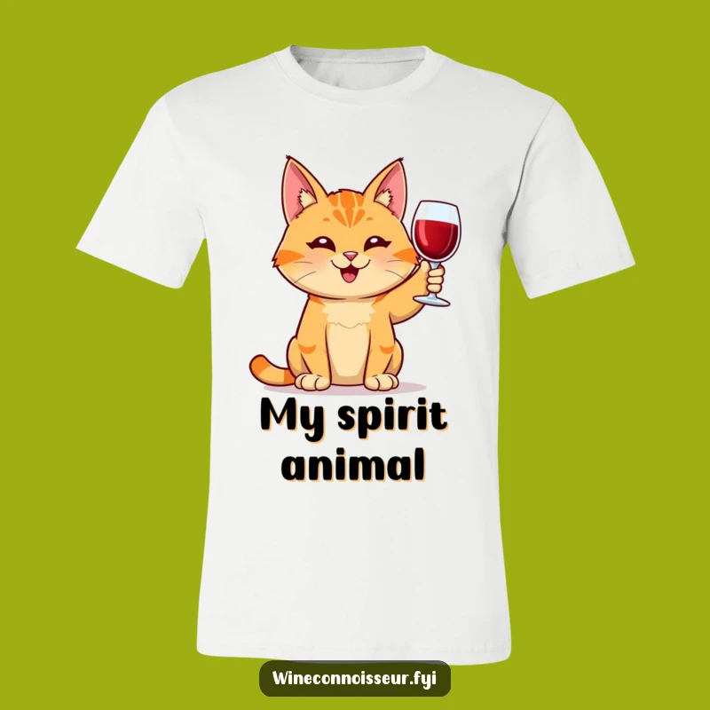 Funny Orange Tabby Cat Wine Lover T-Shirt - Hilarious Apparel for Cat Moms and Wine Enthusiasts