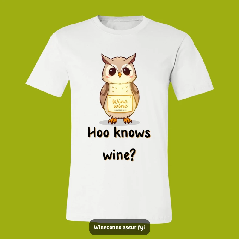 Funny Owl Wine T-Shirt: Illuminating Humor Tee for Sophisticated Drinkers