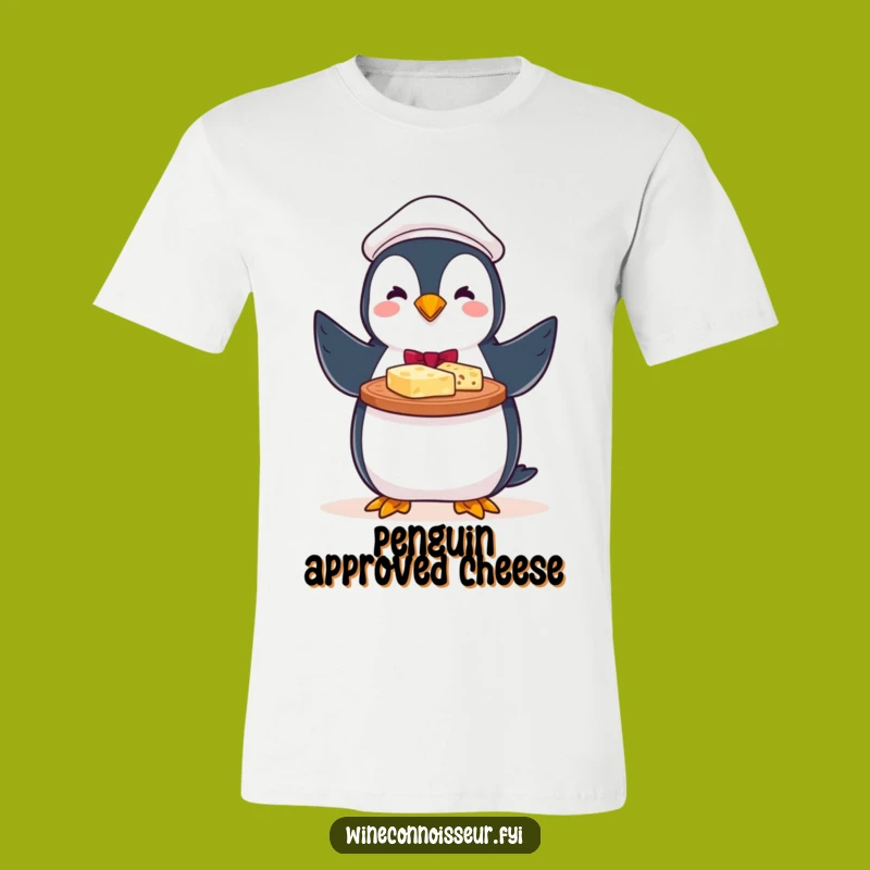 Funny Penguin Cheese T-Shirt: Your Go-To Party Pal! A Hilarious Funny Gift!